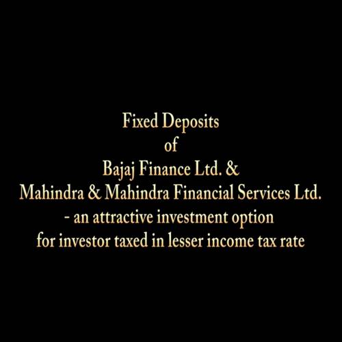 Attractive investment option for interest income-Fixed Deposit of Top Class NBFC